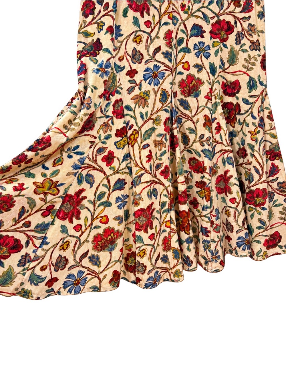 RHODE Ester Floral Velvet Puff Sleeve Midi Maxi Dress size 10 - Picture 5 of 6